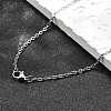 Non-Tarnish Unisex Classic Plain 304 Stainless Steel Mens Womens Necklaces STAS-H325-P-1