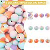 CHGCRAFT 60Pcs 3 Colors Silicone Beads SIL-CA0001-10-2