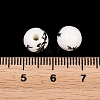 Floral Printed Porcelain Beads PORC-Q200-8mm-1-4