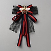 Bowknot & Bees Cloth Brooches for Women JEWB-WH20003-10-1