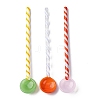 Handmade Glass Stripe Spoons AJEW-A067-02-1