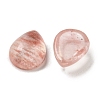 Cherry Quartz Glass Cabochons G-Q173-02C-22-2