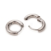 201 Stainless Steel Huggie Hoop Earrings EJEW-L250-01B-P-3