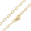 Brass Cable Chains Necklace for Women LS-NJEW-P265-32G-1
