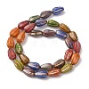 Painted Glass Beads Strands X-GLAA-B037-06-2