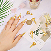 20Pcs Alloy Women Finger Nail Rings RJEW-GL0001-02-3