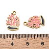 304 Stainless Steel Enamel Pendants SA-CBA7876-29G-07-3