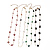 Nuggets Natural Gemstone Beaded Necklaces NJEW-JN03188-1