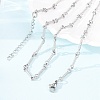 3.5MM 304 Stainless Steel Twisted Bar Link Chain Necklaces for Women Men LS-NJEW-F365-01P-3