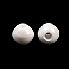 Glazed Porcelain Round Beads PORC-S489-8mm-01-3