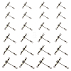 30Pcs 6 Style 201 Stainless Steel 3 Way Swivels Fishing Cross Line FIND-FH0004-45-1