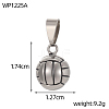 304 Stainless Steel Pendants STAS-OY013-10P-2