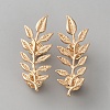 Leaf Alloy Lapel Pin Backs for Backpack Clothes JEWB-WH0010-107G-1
