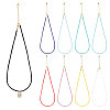 9Pcs 9 Colors Nylon Braided Cord Necklace Making NJEW-PH01639-1