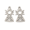 201 Stainless Steel Laser Cut Pendants STAS-P428-10P-02-1