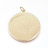 Brass Enamel Pendants ZIRC-L078-069B-NR-2