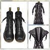 PU Leather Lace-in Boot Zipper Inserts DIY-WH0043-51AB-02-4