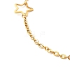 304 Stainless Steel Moon & Star Link Bracelet BJEW-JB06521-6