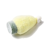 Flocky Opaque Resin Pendants RESI-F062-02C-2