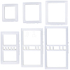 6Pcs Plastic Clay Pressed Molds DIY-SC0031-27-1