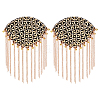 2Pcs Detachable Iron Tassel Epaulettes AJEW-FH0006-25G-1