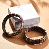 Natural Leopard Skin Jasper Beaded Stretch Bracelets for Women Men BJEW-M049-08B-1