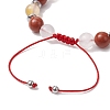 Gemstone Braided Bead Bracelets for Women Girl BJEW-JB11141-6