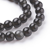 Natural Obsidian Beads Strands G-G099-4mm-24-3