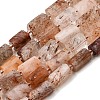 Natural Black Gold Rutilated Quartz Beads Strands GG-CBA4808-C01-01-2