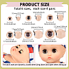 24 Pairs 6 Styles 3D ABS Doll Craft Cartoon Movable Eye FIND-PH0028-13A-2
