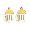 304 Stainless Steel Enamel Pendants X1-STAS-G360-04G-09-1