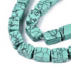1 Strand Synthetic Turquoise Dyed Beads Strands G-FH0002-59A-4