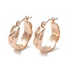 304 Stainless Steel Wide Chunky Hoop Earrings for Women EJEW-P197-04RG-1