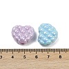 Opaque Acrylic Waffle Beads X-OACR-C022-14-3