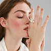 DIY Teardrop Cuff Ring Making Kits DIY-UN0008-13-5