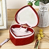 Heart PU Leather & Velvet Jewelry Storage Boxs PW-WGA7E89-01-3