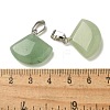 Natural Green Aventurine Pendants G-Z067-05P-06-3