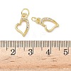Brass Micro Pave Cubic Zirconia Pendants KK-I379-15G-05-3