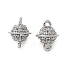Brass Micro Pave Cubic Zirconia Connector Charms KK-U056-36P-1