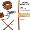 Gorgecraft Flat Cowhide Leather Jewelry Cord LC-GF0001-10A-02-2