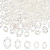 DICOSMETIC 150Pcs 5 Style Transparent Acrylic Linking Rings OACR-DC0001-01-1