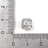 Hollow Barrel Rack Plating Brass Cubic Zirconia European Beads KK-L236-06S-3