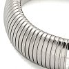 Non-Tarnish 304 Stainless Steel Spring Bangles for Women Men BJEW-U003-02G-P-3