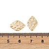 Brass Textured Geometric Connector Charms KK-B137-10G-02-3