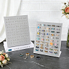 50-Slot Velvet with Sponge L Shaped Stud Earring Display Stands EDIS-WH0011-08A-4