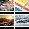 CHGCRAFT 10 Sheets 6 Colors Waterproof Luminous Plastic Self-Adhesive Stickers DIY-CA0004-73-6