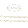 Brass Ring & Flat Round Link Chains CHC-M025-46G-2