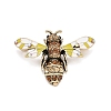 Bee Enamel Pin with Rhinestone JEWB-A004-21AG-1