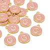 Golden Plated Alloy Enamel Charms ENAM-S118-07G-4