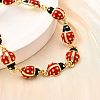 Brass Charm Bracelets for Women BJEW-C107-02G-2